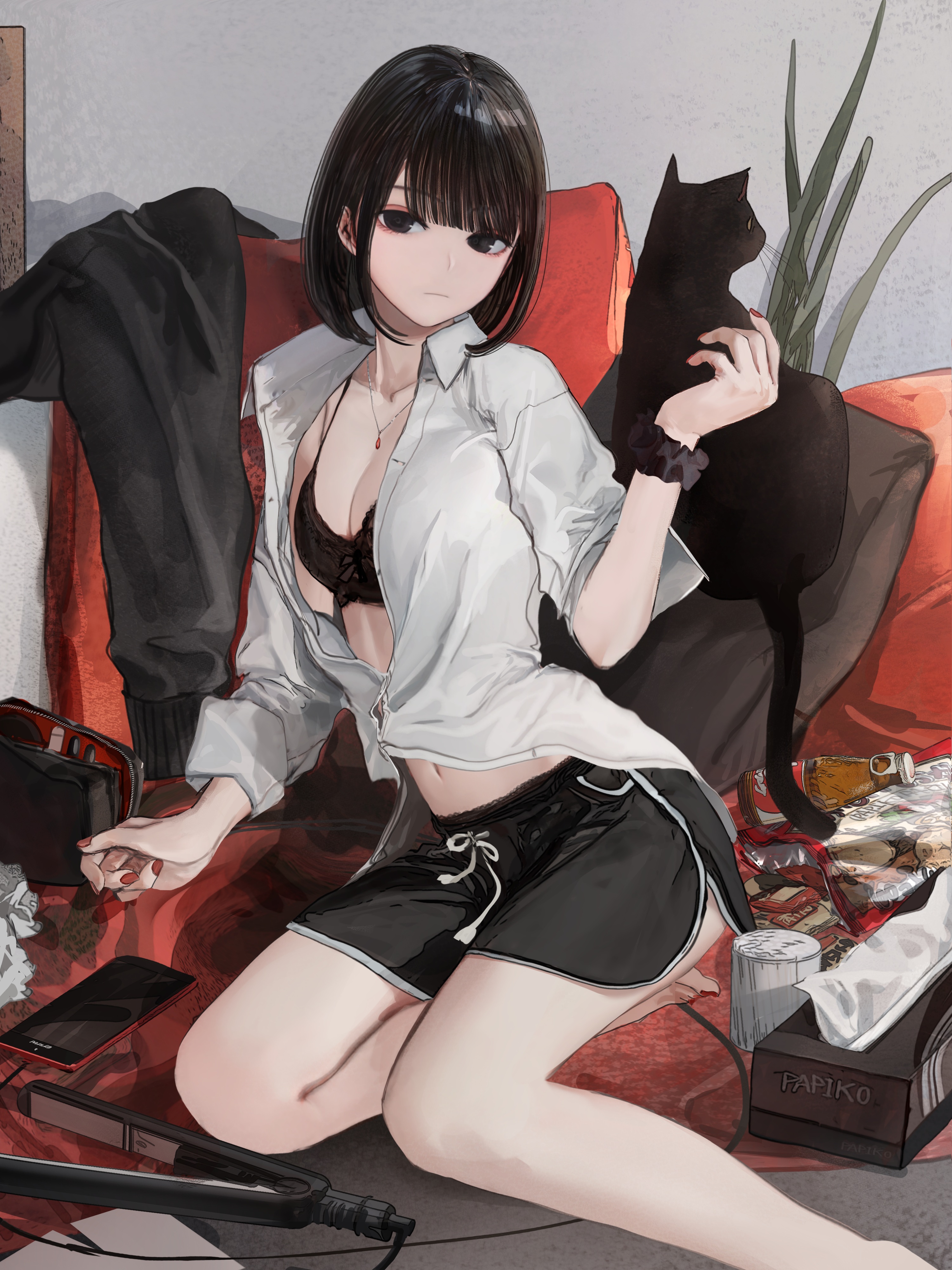 Hashimoto kokai bra open shirt 1055443 yande re